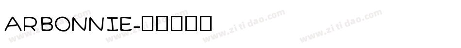 AR BONNIE字体转换